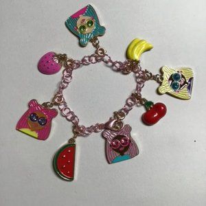 Super Fun Charm Bracelet About 7 1/2 With 2" Chain Extender